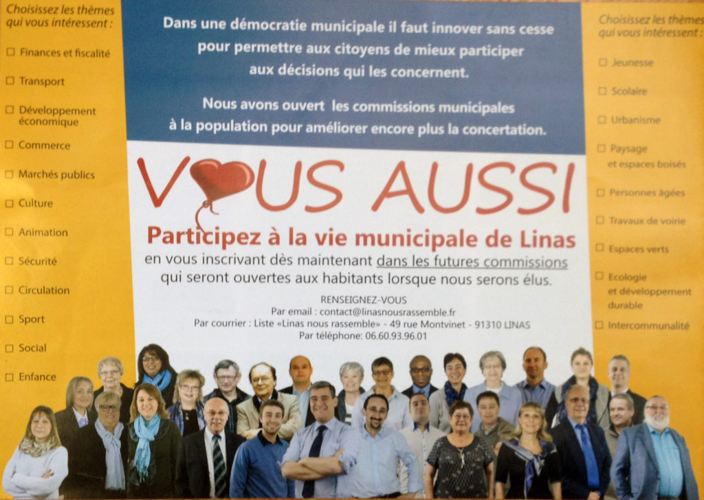 Vous aussi : participez à la vie municipale