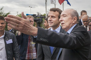 image - maire de Lyon et Emmanuel Macron