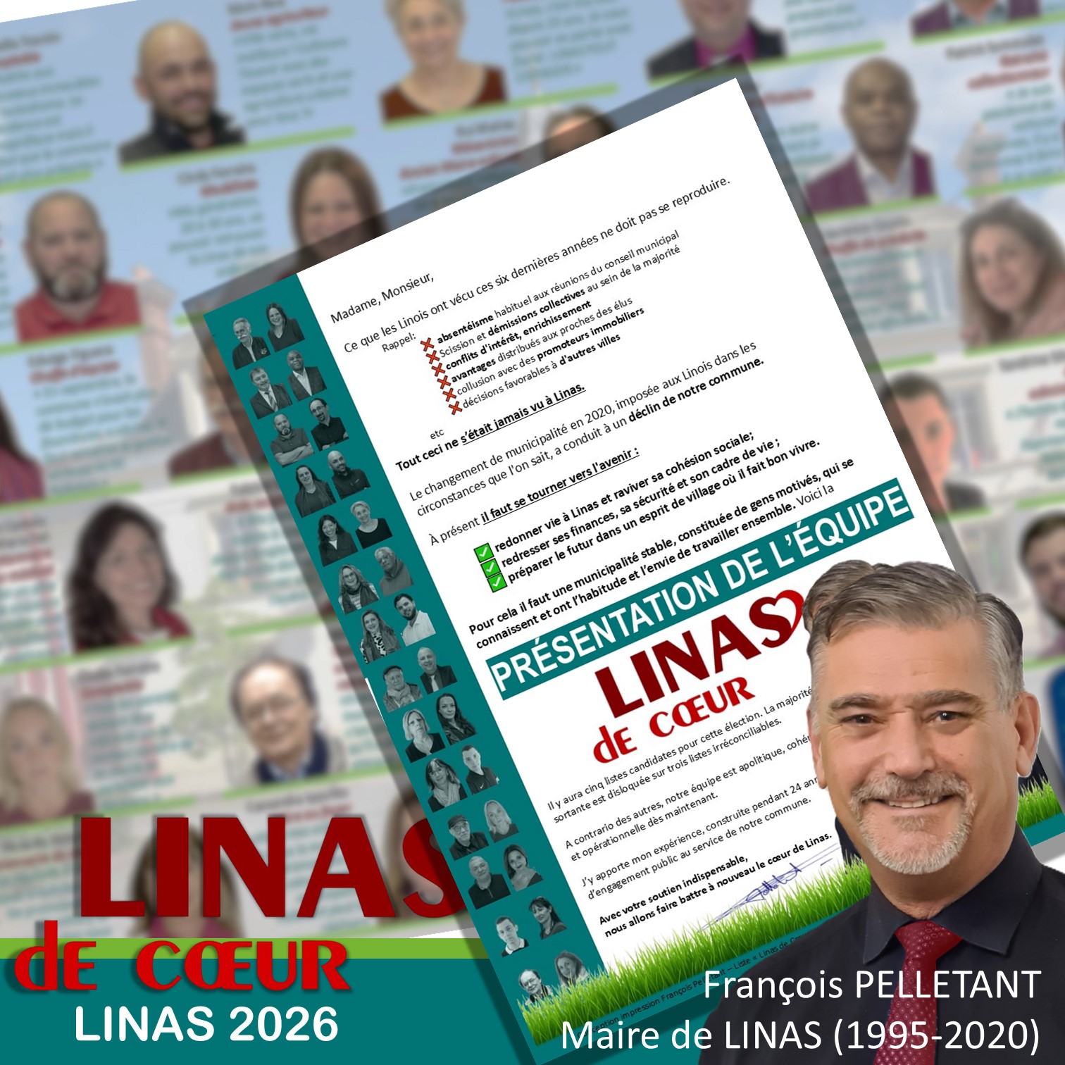 La présentation de la liste Linas de Cœur arrive dans votre boite aux lettre